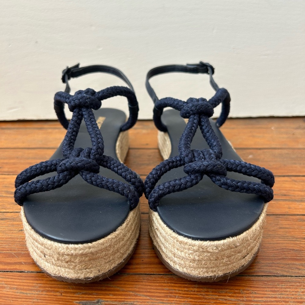 Anacapri NWT navy rope knotted sandals - Picture 3 of 8
